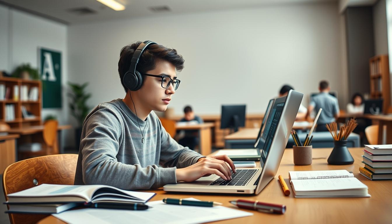 Organized study environment supporting productive learning